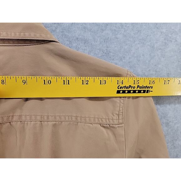 Lauren Jeans Co RALPH LAUREN Womens Sz 2 Dress Cotton Safari Tan Roll Tabs Belt - Picture 15 of 16